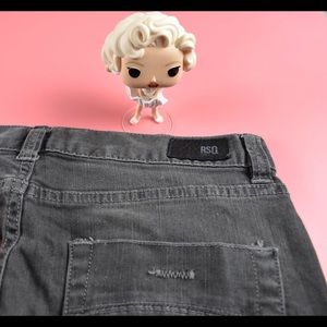 RSQ Skinny Jeans 32 ripped zippers